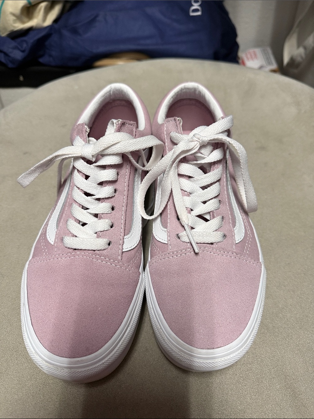 Vans Women’s Pink Casual Skate Sneakers - White Trim